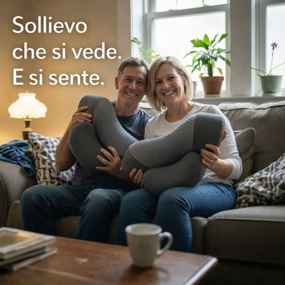 Posturea™ – Cuscino Massaggiante con Calore per Collo e Spalle