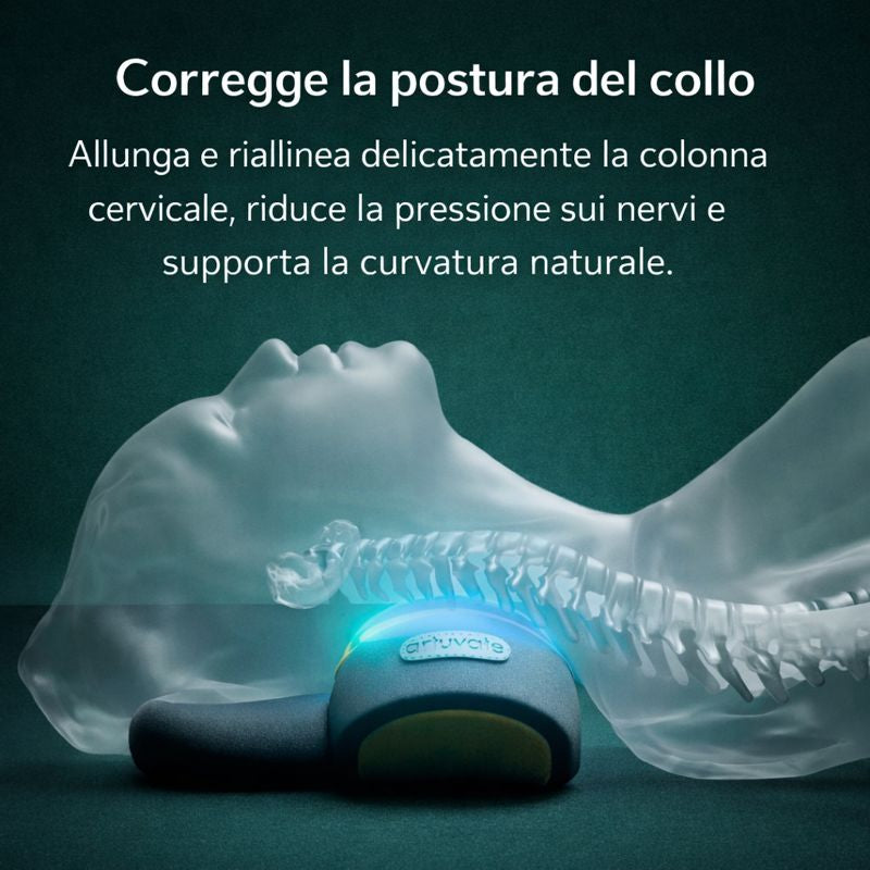 Posturea™ – Cuscino Massaggiante con Calore per Collo e Spalle